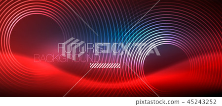 Neon glowing circles background Neon glowing circles background 45243252