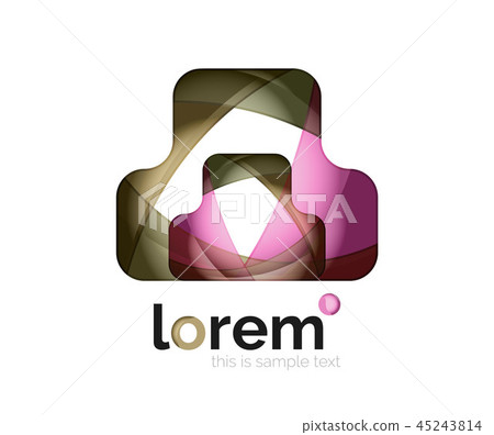 Abstract geometric business icon 45243814