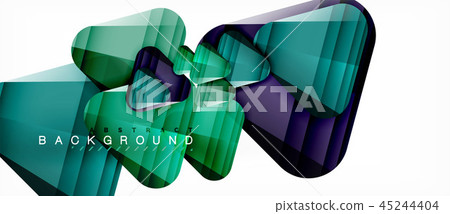 Geometric abstract background, triangles 45244404