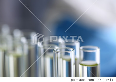 Yellow liquid spilled petrol additive innovative supply 45244614