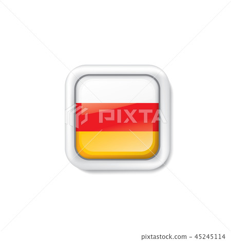 South Ossetia flag, vector illustration on a white background. 45245114