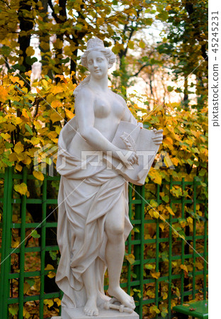 Statue of allegory of mercy in Summer Garden. Statue of allegory of mercy in Summer Garden. 45245231