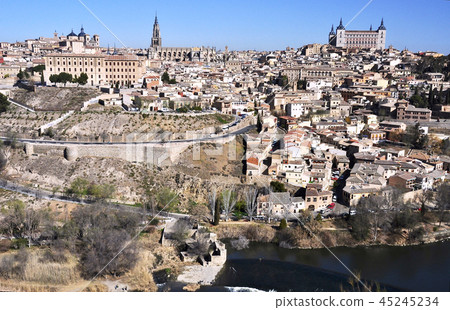 Old Town Toledo of Spain loved by the painter El Greco Old Town Toledo of Spain loved by the painter El Greco 45245234