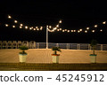 Night empty restaurant scene with the lights 45245912
