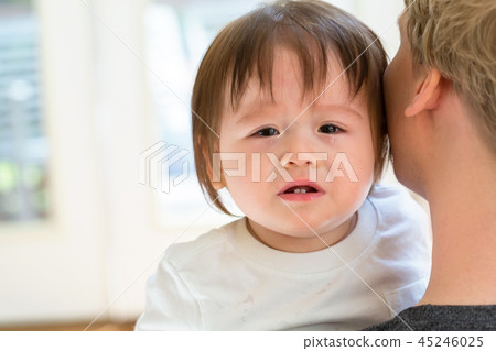 Upset toddler boy crying Upset toddler boy crying 45246025