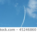 藍天和飛機雲彩 45246860