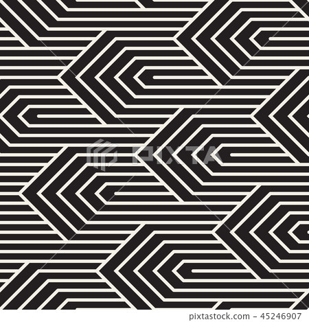 Vector seamless pattern. Modern stylish abstract texture. Repeating geometric tiles 45246907