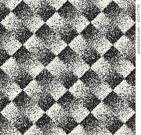 Abstract textured geometric shapes background. Vector seamless vintage grungy pattern. 45247736