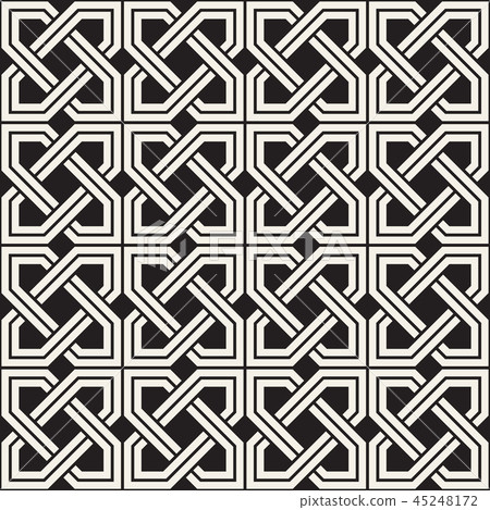Vector seamless pattern. Modern stylish abstract texture. Repeating geometric tiles
 45248172