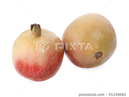 pomegranate isolated on white background pomegranate isolated on white background 45248666