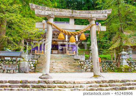 世界遺產Shirakawago Shirakawa Hachiman Shrine 世界遺產Shirakawago Shirakawa Hachiman Shrine 45248906
