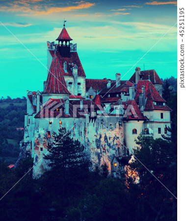 Bran Castle at sunset, Romania Bran Castle at sunset, Romania 45251195
