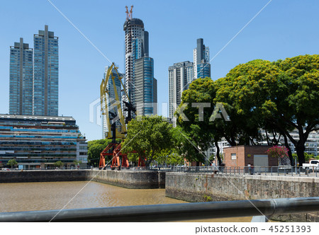 Business centers in riverfront area 45251393