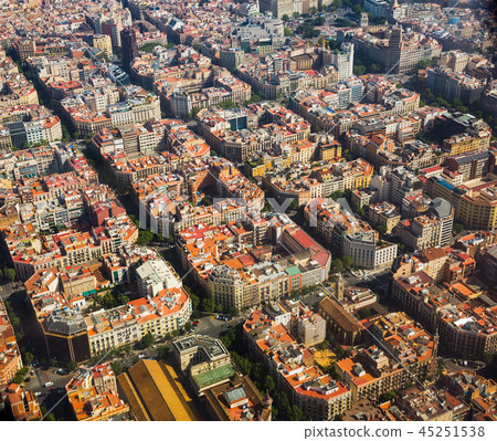 Residential area of Barcelona in Spain Residential area of Barcelona in Spain 45251538