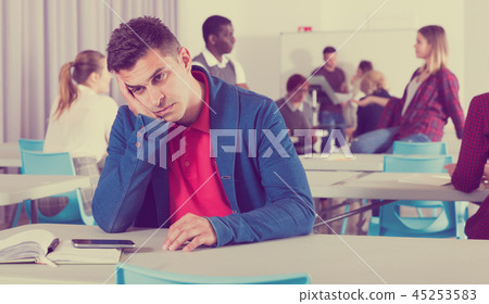 Frustrated man student 45253583