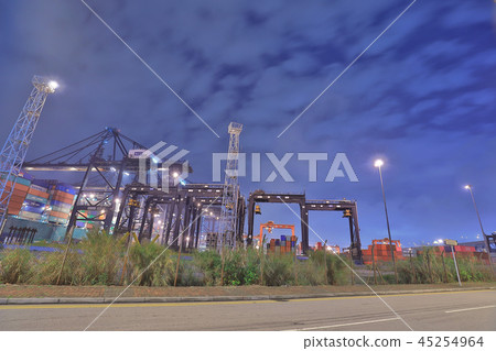 a Kwai Tsing Container Terminal in HK a Kwai Tsing Container Terminal in HK 45254964