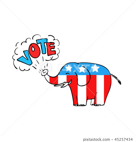 American Elephant Vote Drawing 45257434