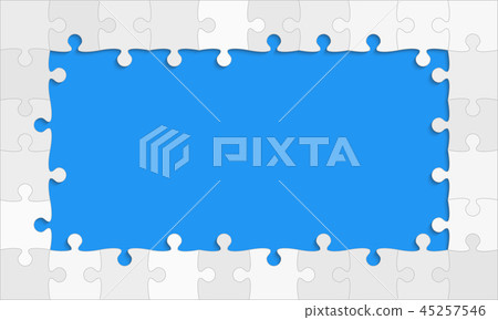 The Blue Background Puzzle. Jigsaw Puzzle Banner. The Blue Background Puzzle. Jigsaw Puzzle Banner. 45257546