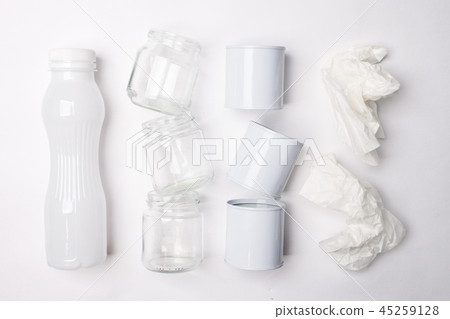 Recyclable garbage consisting of glass Recyclable garbage consisting of glass 45259128