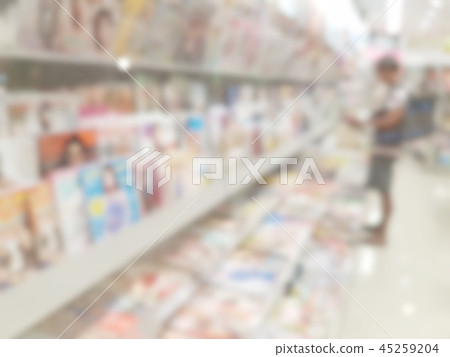 Bookstore Abstract Blur Background Bookstore Abstract Blur Background 45259204