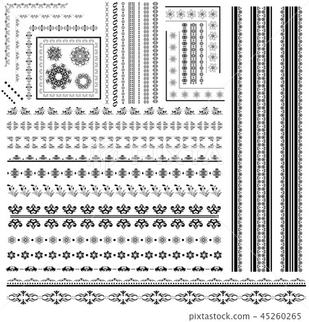 line decorative design vector set line decorative design vector set 45260265