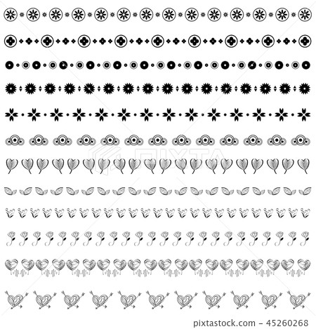 line decorative design vector set 45260268