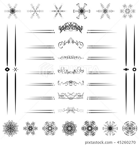 line decorative design vector set 45260270
