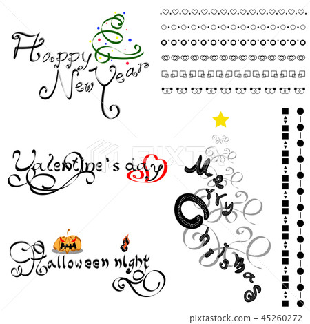 line decorative design vector set line decorative design vector set 45260272