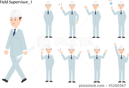 On-site director's illustration, vector 45260367