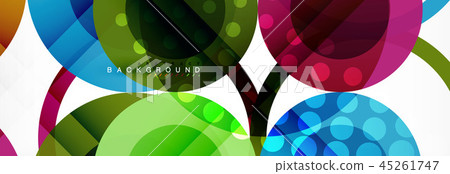 Circle composition abstract background 45261747