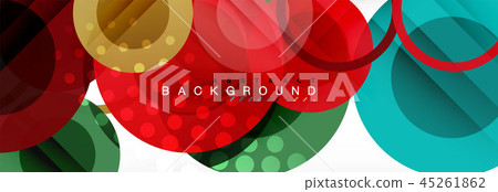 Circle composition abstract background 45261862