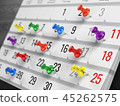 Concept of calendar, reminder, organizing 45262575