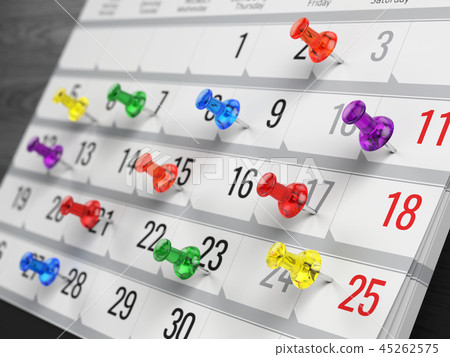 Concept of calendar, reminder, organizing 45262575