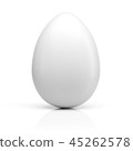 White egg isolated on white 45262578