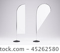 Outdoor Promotion Flag. Banner Mock Up 45262580