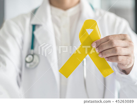 Yellow ribbon for Sarcoma Bone cancer awareness Yellow ribbon for Sarcoma Bone cancer awareness 45263089