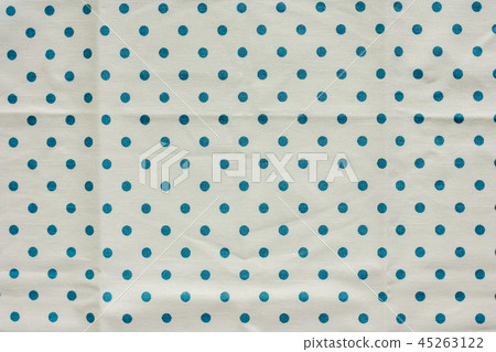 Blue polka dot fabric or tablecloth Blue polka dot fabric or tablecloth 45263122