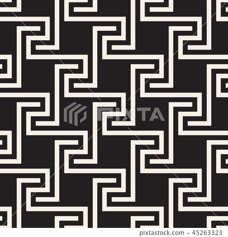 Vector seamless pattern. Modern stylish abstract texture. Repeating geometric tiles
 45263323