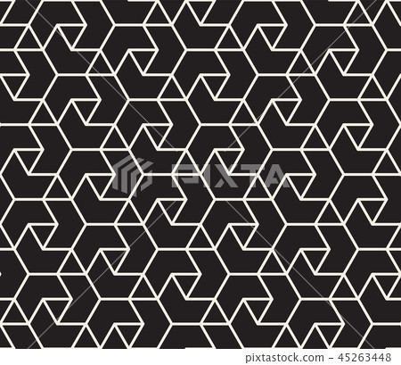 Vector seamless pattern. Modern stylish abstract texture. Repeating geometric tiles Vector seamless pattern. Modern stylish abstract texture. Repeating geometric tiles 45263448