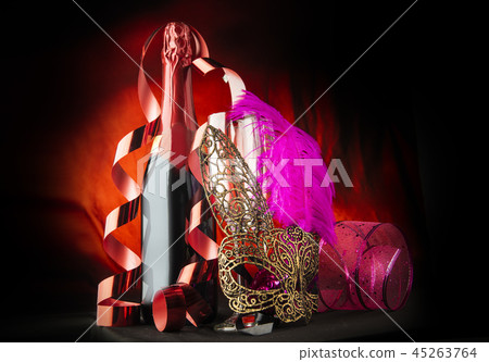 Party or event celebration with champagne bottle Party or event celebration with champagne bottle 45263764