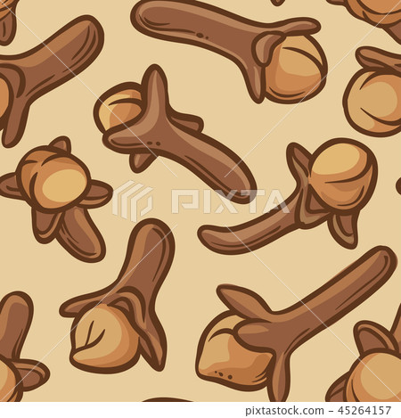 clove seeds vector pattern 45264157