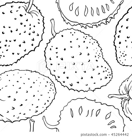 soursop vector pattern 45264442