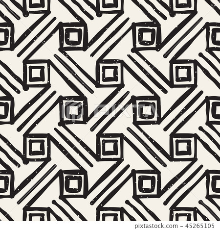 Vector freehand seamless pattern. Modern stylish abstract texture. Repeating geometric tiles Vector freehand seamless pattern. Modern stylish abstract texture. Repeating geometric tiles 45265105