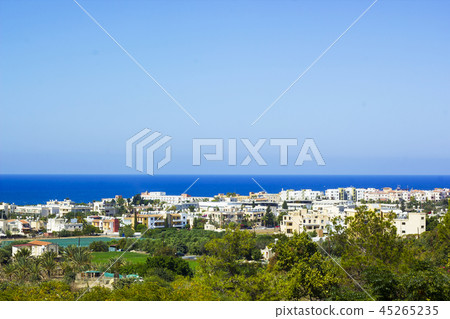 Landscape of town Paphos and sea Landscape of town Paphos and sea 45265235