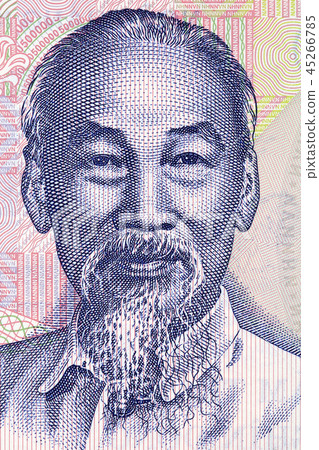 Ho Chi Minh portrait from Vietnamese money  45266785