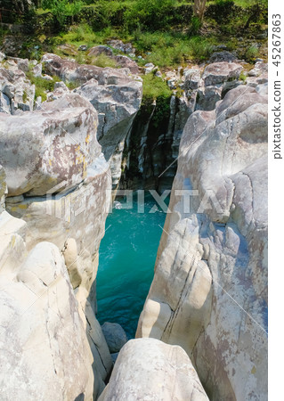 The worship of the old river town waterfall 45267863