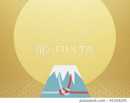 Sum-Background-Mt.Fuji-日出 - 日式 - 日式 - 新年 - 新年 -  Mizuhiki 45269295