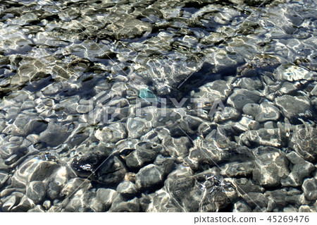 rocks under the water on the ocean rocks under the water on the ocean 45269476