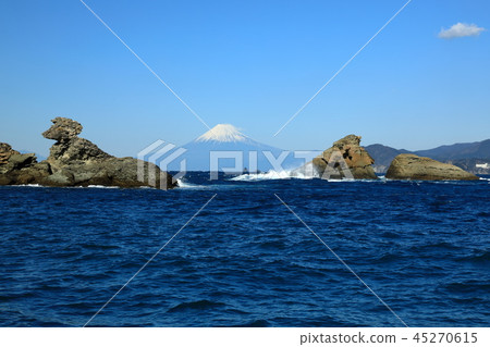 World Heritage Site Mt. Fuji Shizuoka Matsuzaki Town Unmi Beach World Heritage Site Mt. Fuji Shizuoka Matsuzaki Town Unmi Beach 45270615