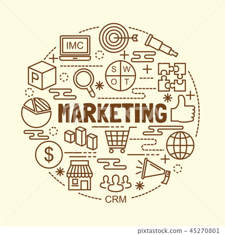 marketing minimal thin line icons set marketing minimal thin line icons set 45270801